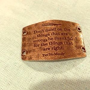 Lenny and Eva Antique Brass Vintage Sentiment